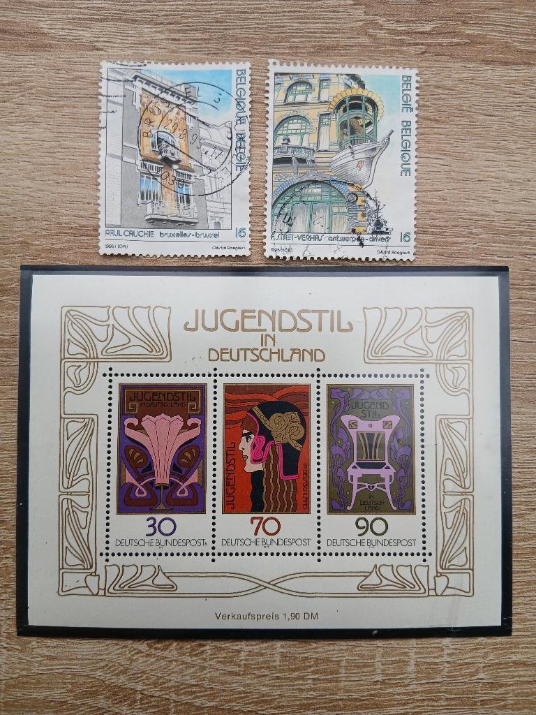 Postzegels Art Nouveau 1977, Ophalen of Verzenden