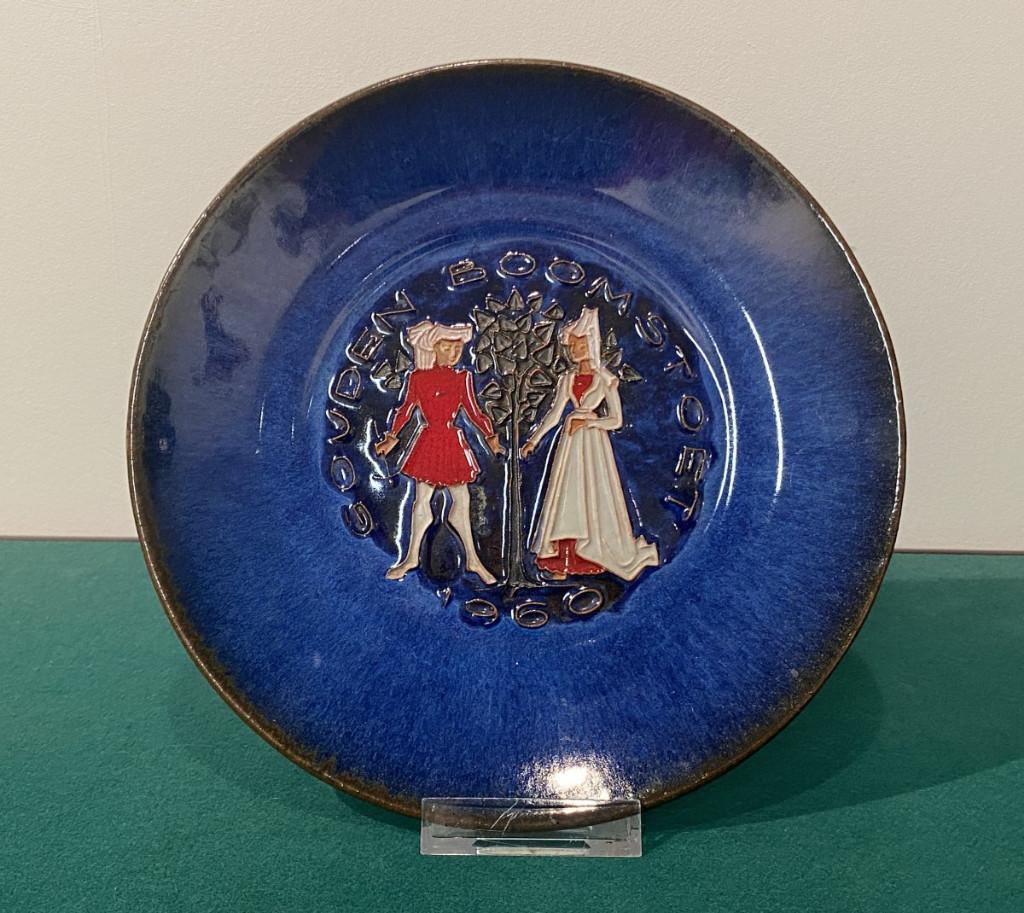 Amphora - Rogier Vandeweghe Bord uit 1960, Antiek en Kunst, Antiek | Keramiek en Aardewerk, Ophalen of Verzenden