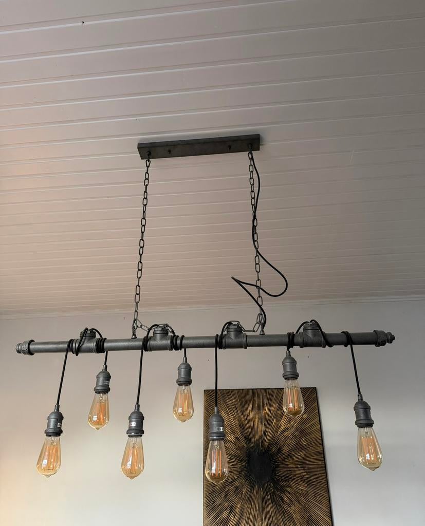 Industriële hanglamp, Huis en Inrichting, Lampen | Hanglampen, Ophalen, Nieuw, Industriële, Metaal