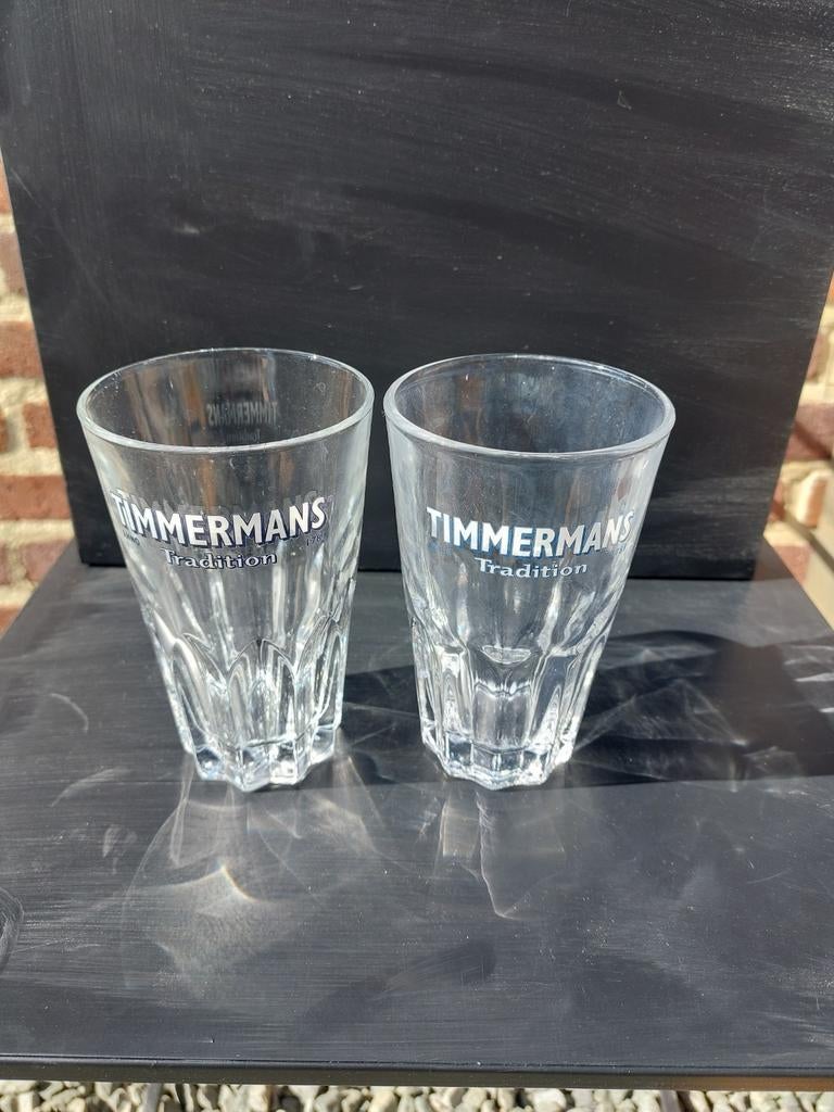 Timmermans bierglazen, Verzamelen, Ophalen of Verzenden, Zo goed als nieuw, Bierglas