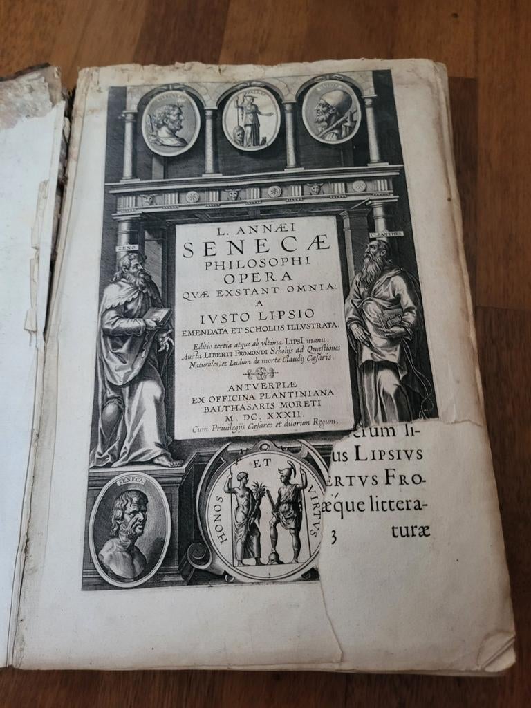 Auguste Lipsius Annaei Sénèque Philosophie 1632, Enlèvement ou Envoi