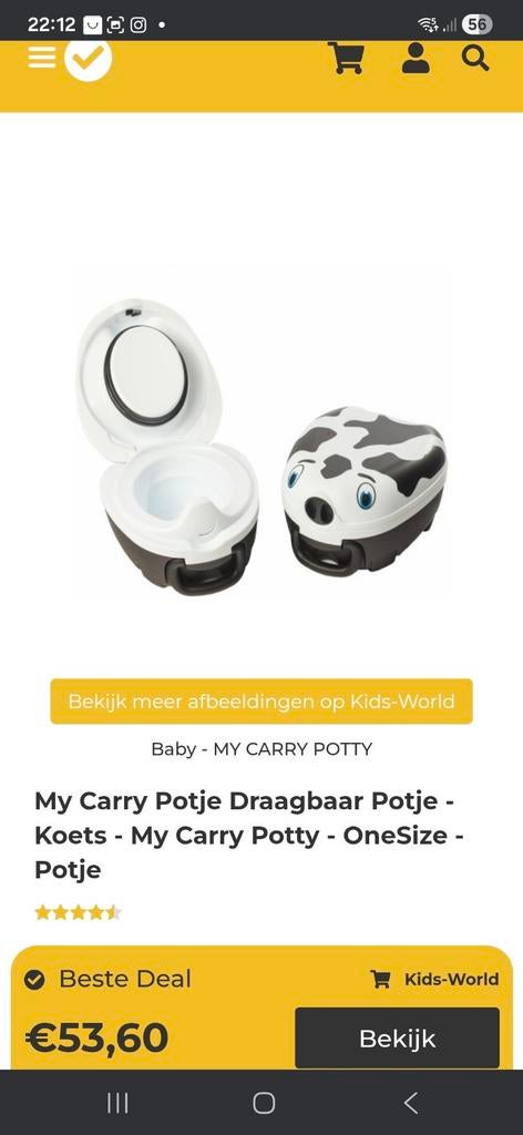 Carry potty plaspotje onderweg, Ophalen of Verzenden