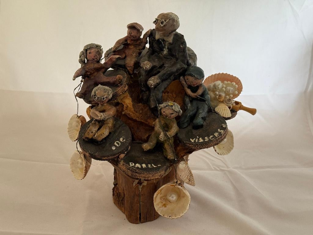 Kunstwerk "De Parelvissers", Antiquités & Art, Antiquités | Céramique & Poterie, Enlèvement ou Envoi