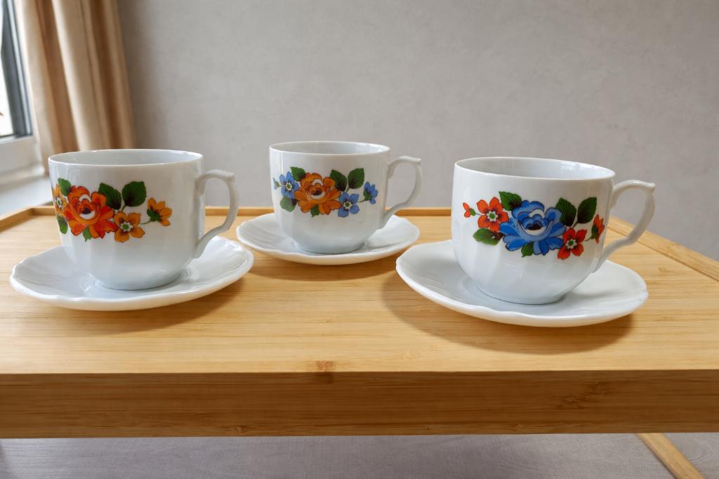 vintage koffietassen 12 stuks, Ophalen, Zo goed als nieuw