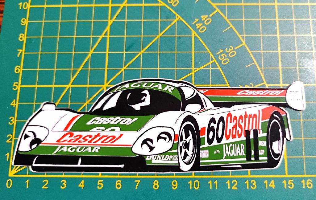 Sticker Jaguar XJ-9 TWR Castrol 1988 Daytona, Verzamelen, Ophalen of Verzenden