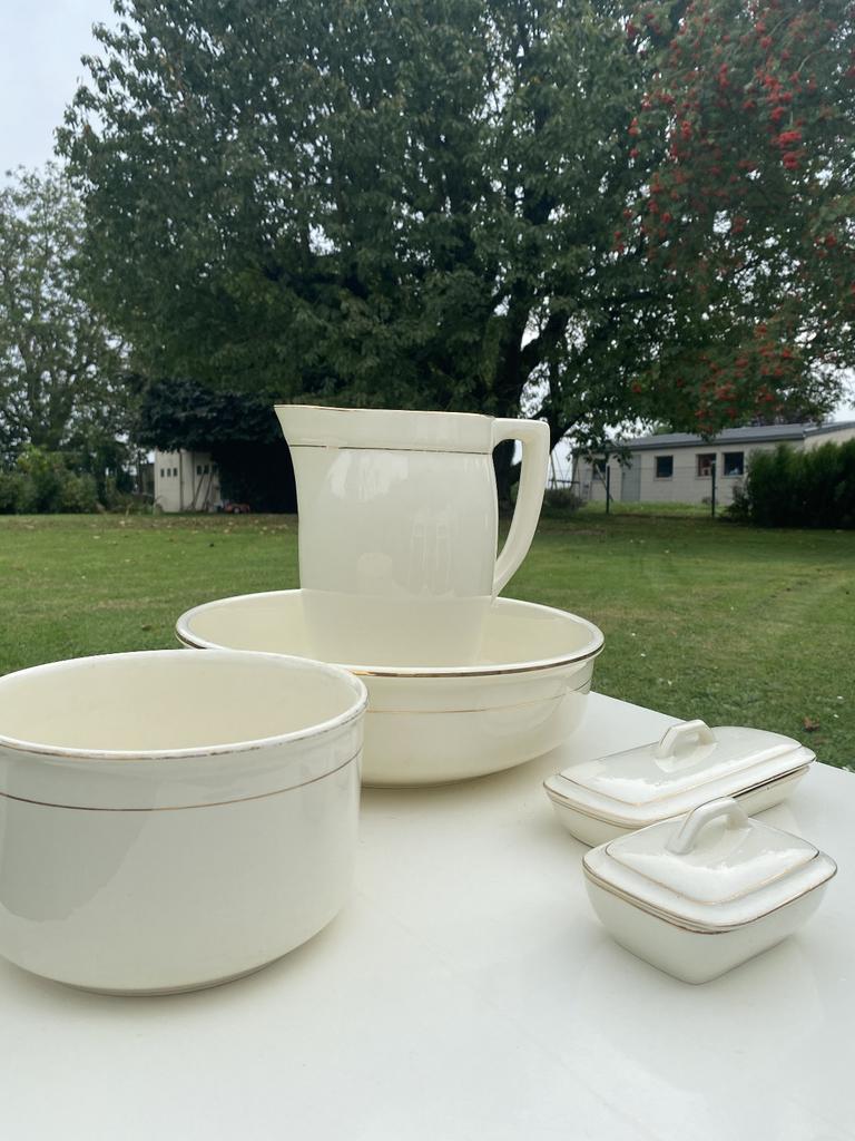 Set de toilette 5 pièces, Antiquités & Art, Enlèvement