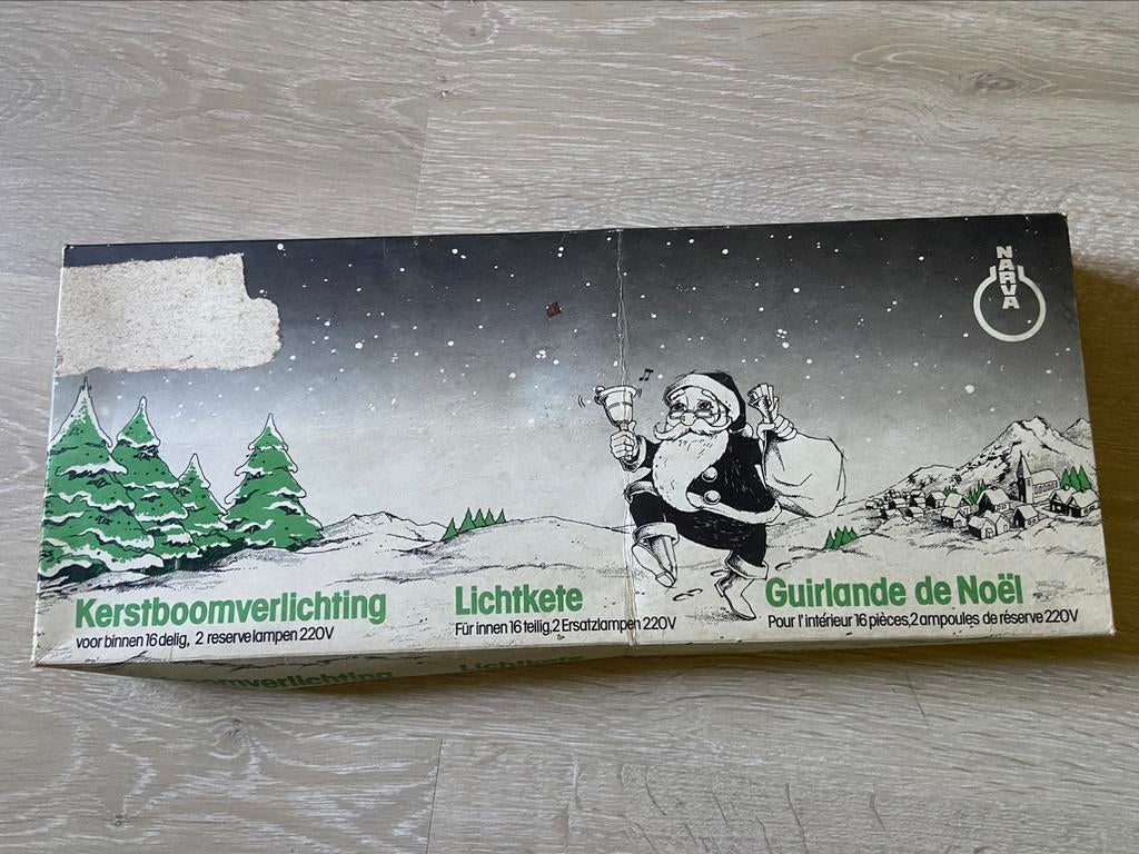 Vintage kerstverlichting, Diversen, Kerst, Ophalen of Verzenden, Zo goed als nieuw