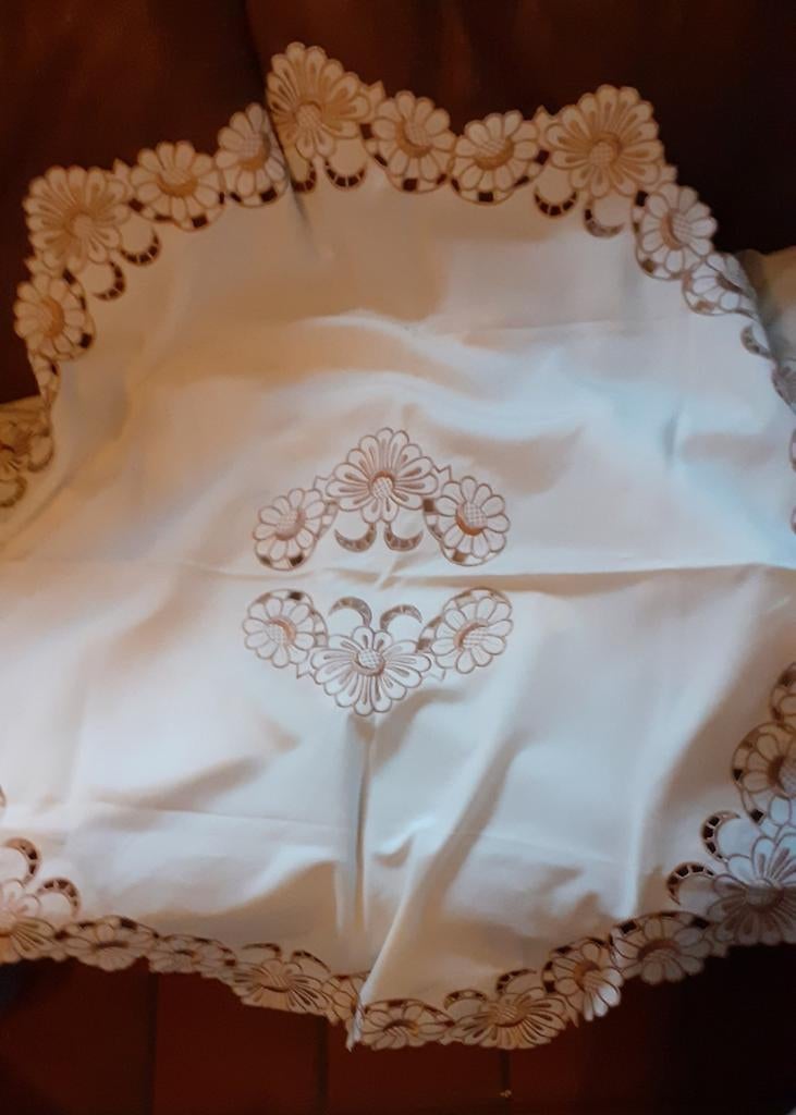 nappe décorative  ou centre table ronde diamètre 105 cm, Enlèvement ou Envoi, Utilisé, Intérieur