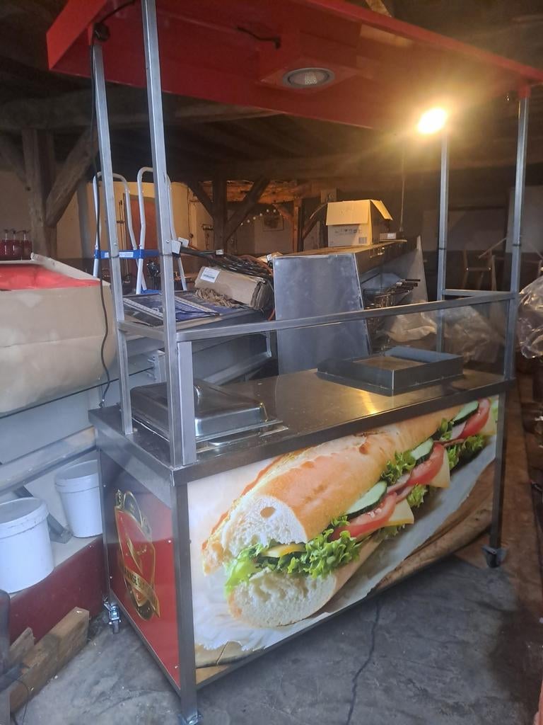 Verijbaar verkoop tafel rvs met bakplaat, Enlèvement ou Envoi