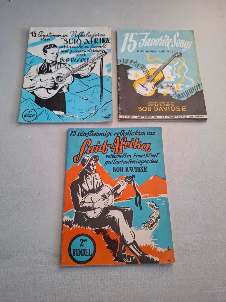 3 boekjes met partituren Bob Davidse jaren '50, Boeken, Muziek, Ophalen of Verzenden