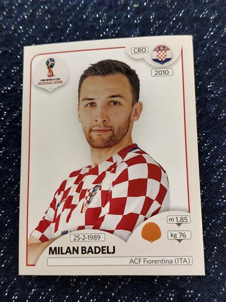 Panini / Sticker / Milan Badlej / Kroatië / WK 2018, Verzamelen, Verzenden, Nieuw, Poster, Plaatje of Sticker
