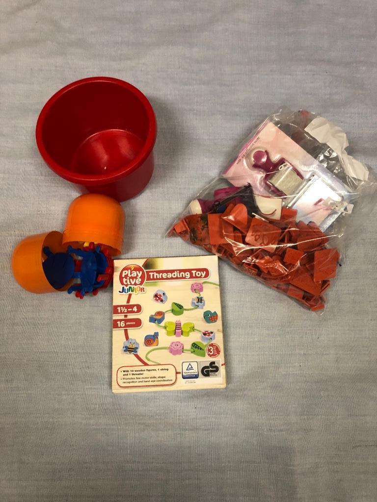 Set kinderspeelgoed peuterkralen, stempelset  en kikkerspel, Ophalen of Verzenden