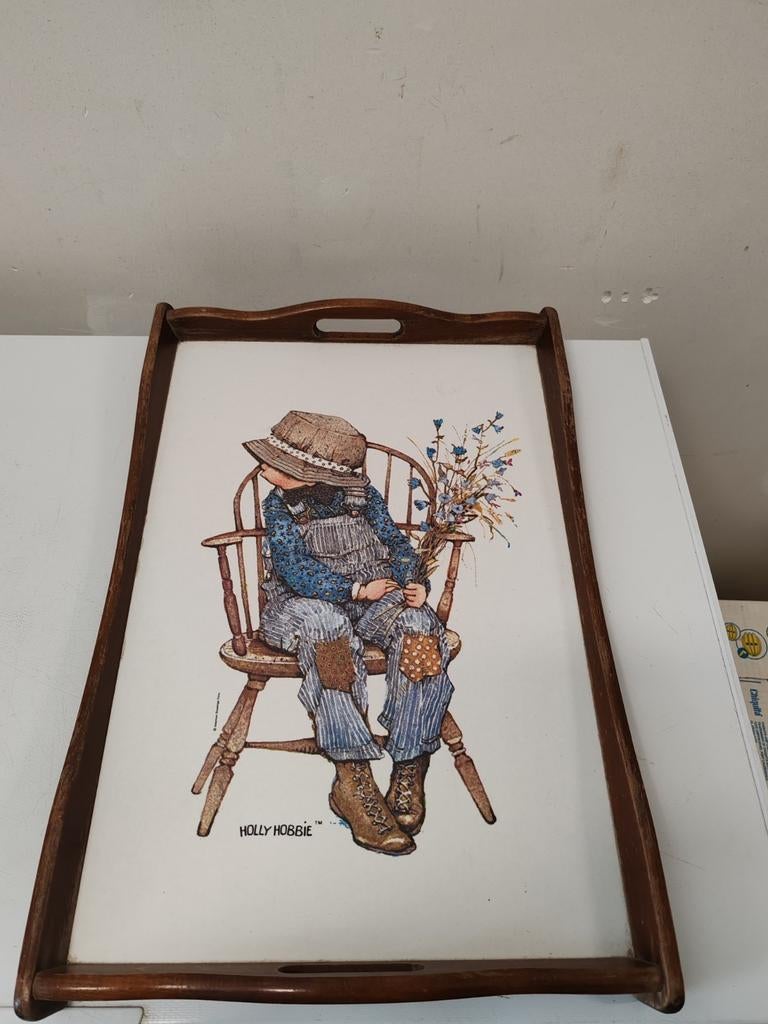 Zeldzaam vintage dienblad Holly Hobbie Sarah kay, Ophalen