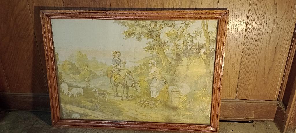 Borduurwerk op het oude platteland, 77x54, n604, Ophalen, Gebruikt, Handborduren, Overige typen