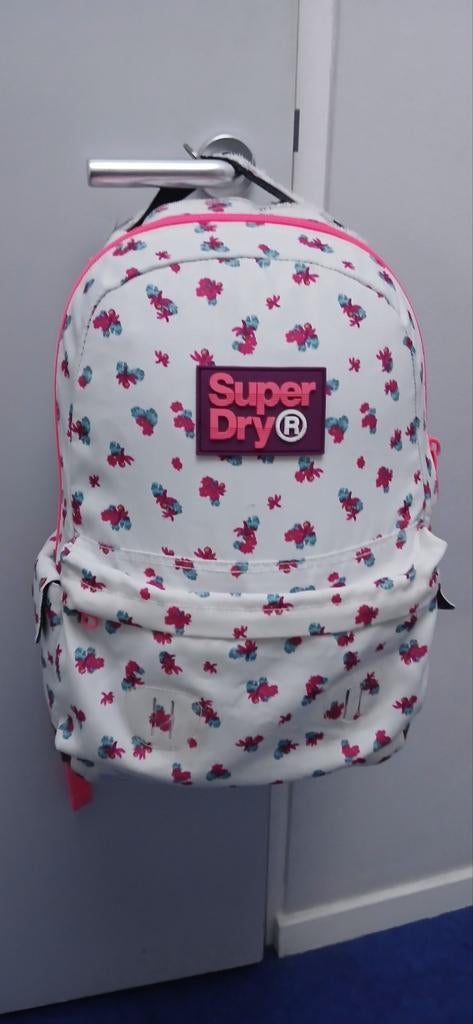 Cartable de marqué superdry Print, Enlèvement ou Envoi, Blanc, Sac à dos