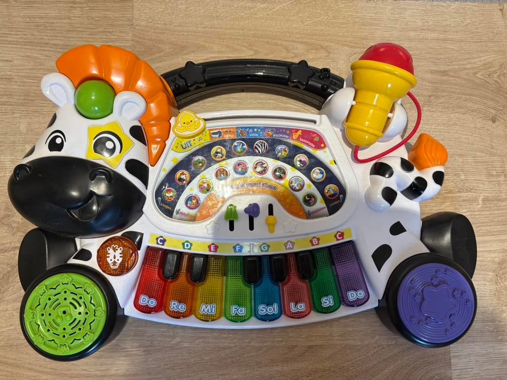 Vtech piano zebra, Kinderen en Baby's, Ophalen, Zo goed als nieuw
