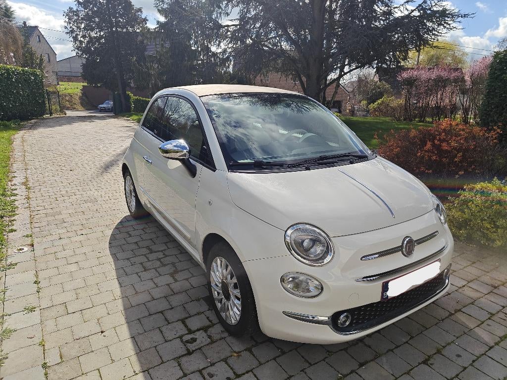 Fiat 500 Cabrio - 49.047 KM - Courroie distribution refaite, Autos, Fiat, Particulier, Air conditionné, Bluetooth, Ordinateur de bord