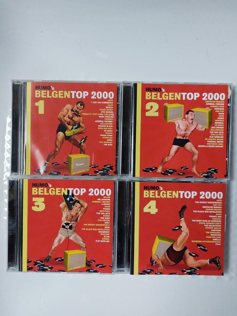 HUMO'S BELGENTOP 2000/1+2+3+4, Cd's en Dvd's, Verzenden, Zo goed als nieuw