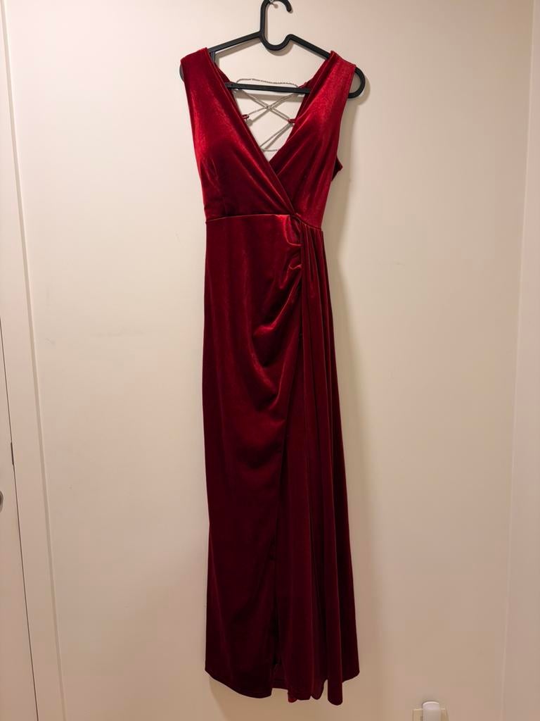 Rood galakleed, maat M, Kleding | Dames, Ophalen of Verzenden, Zo goed als nieuw, Maat 38/40 (M), Rood