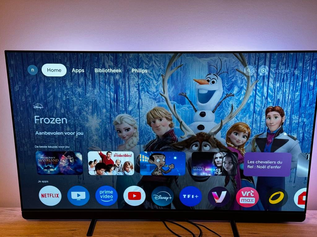 Philips 55 inch OLED type 909, Ophalen, Zo goed als nieuw, OLED, Philips