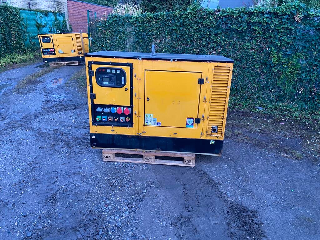 Diesel generator – Europower EPS303TDE – 30 kVA, Doe-het-zelf en Bouw, Aggregaten, Ophalen, Gebruikt, Dieselolie, Geluidgedempt