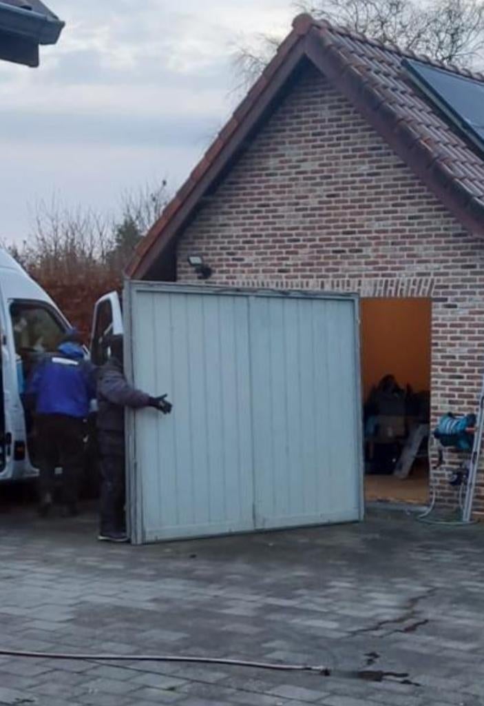 Garagepoort Hormann incl motor, Bricolage & Construction, Enlèvement, Utilisé, Porte de garage, 120 cm ou plus