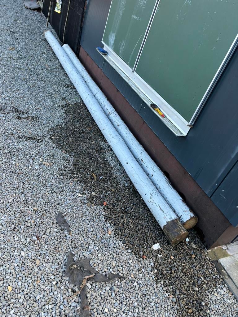 Houten paal houten ronde balk, Doe-het-zelf en Bouw, Ophalen, Gebruikt, Balk, 50 mm of meer