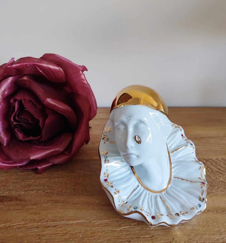 Limoges Swarovski Pierrot clown, Ophalen of Verzenden