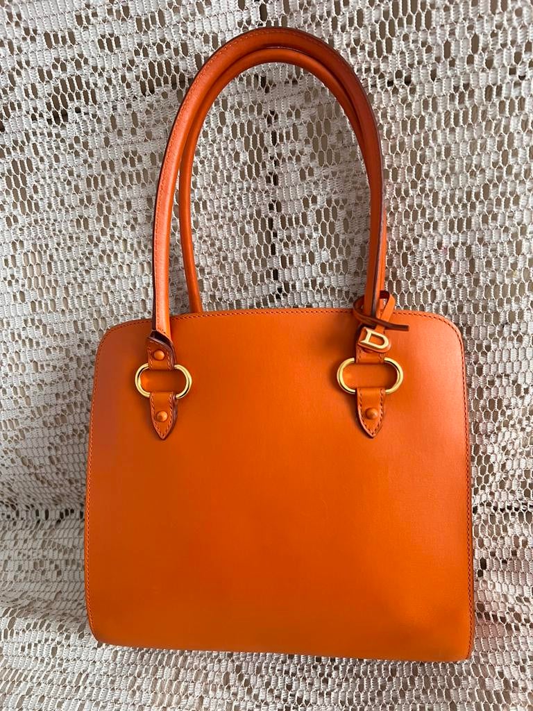 Onberispelijke tas in het model DELVAUX Sepia Tangerine, Ophalen of Verzenden, Zo goed als nieuw, Zwart