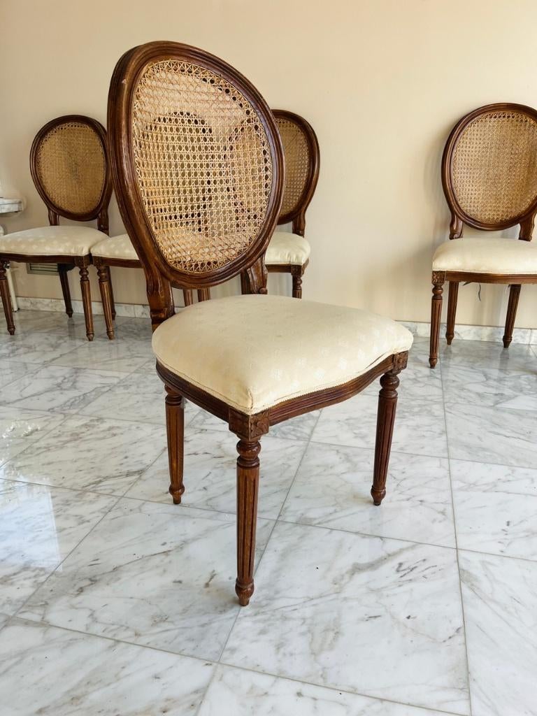 6 chaises de salle à manger de style Louis XVI, Enlèvement