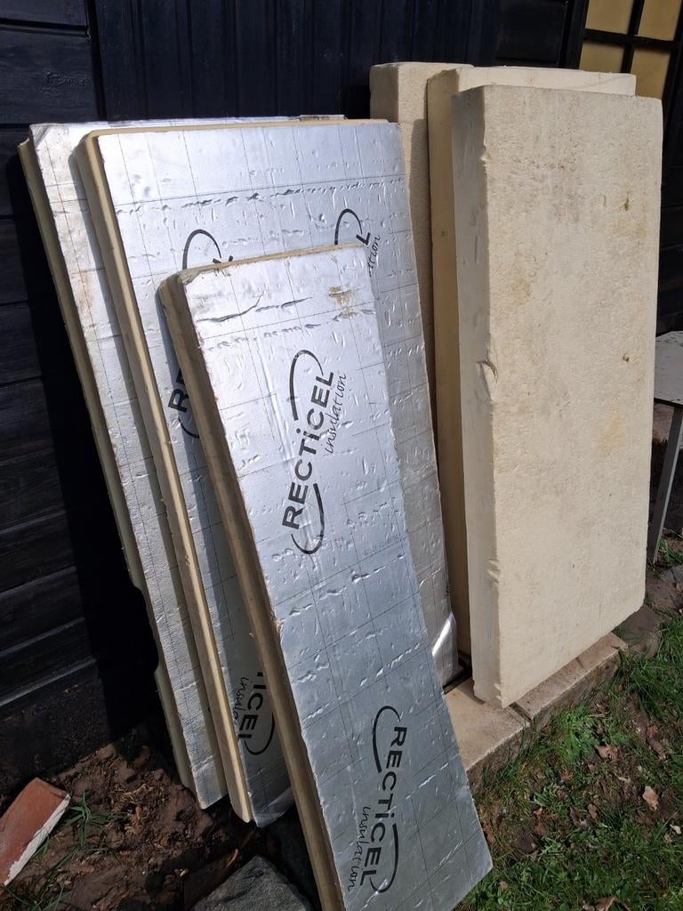 Pir isolatie dikte 8cm. Voor vloer ,muur of plat dak, Bricolage & Construction, Enlèvement