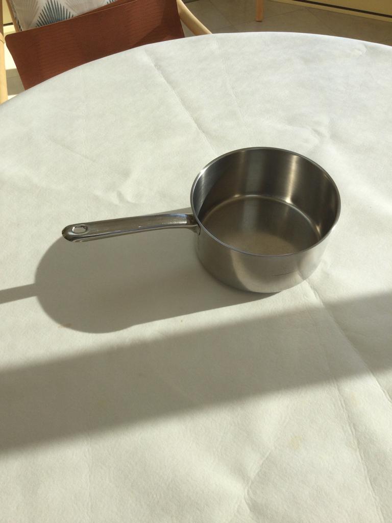 Poêlon Inox 18/10 . 18 cm, Inox, Enlèvement ou Envoi, Autres types, Plaque céramique