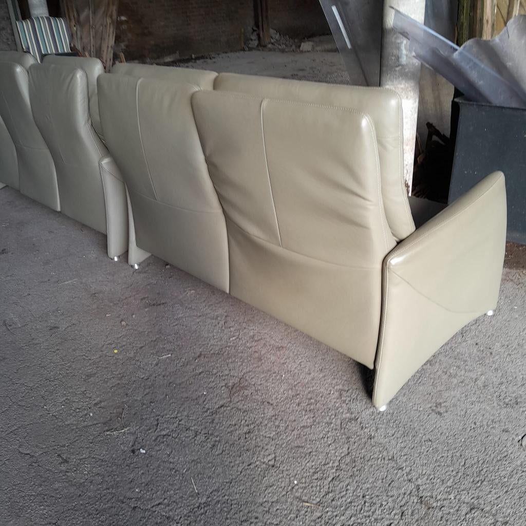 Moderne lederen salon, Enlèvement, Utilisé, Cuir, Modern