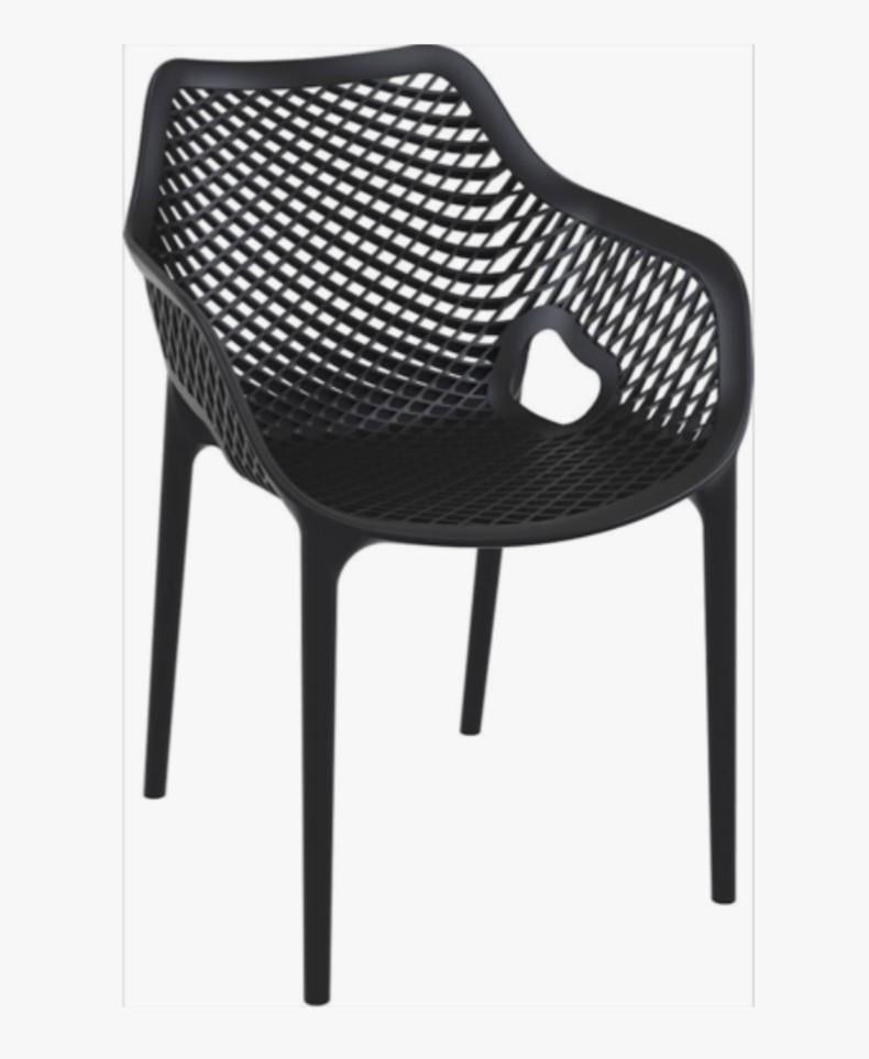 Chaise de jardin en plastique noir., Enlèvement, Synthétique