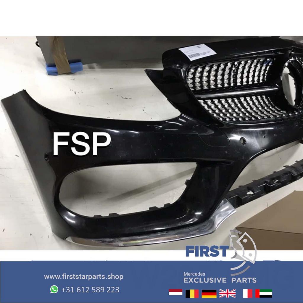 W205 C205 C43 AMG Coupé Cabrio Voorbumper + diamond gril Ori, Auto-onderdelen, Gebruikt, -, Voor, Ophalen of Verzenden