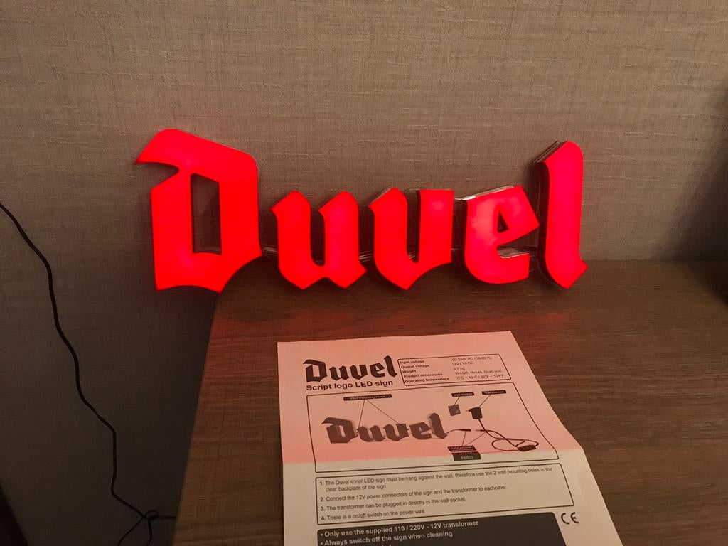 Duvel LED verlichting, nieuw, Verzamelen, Ophalen of Verzenden, Nieuw, Reclamebord, Plaat of Schild, Duvel