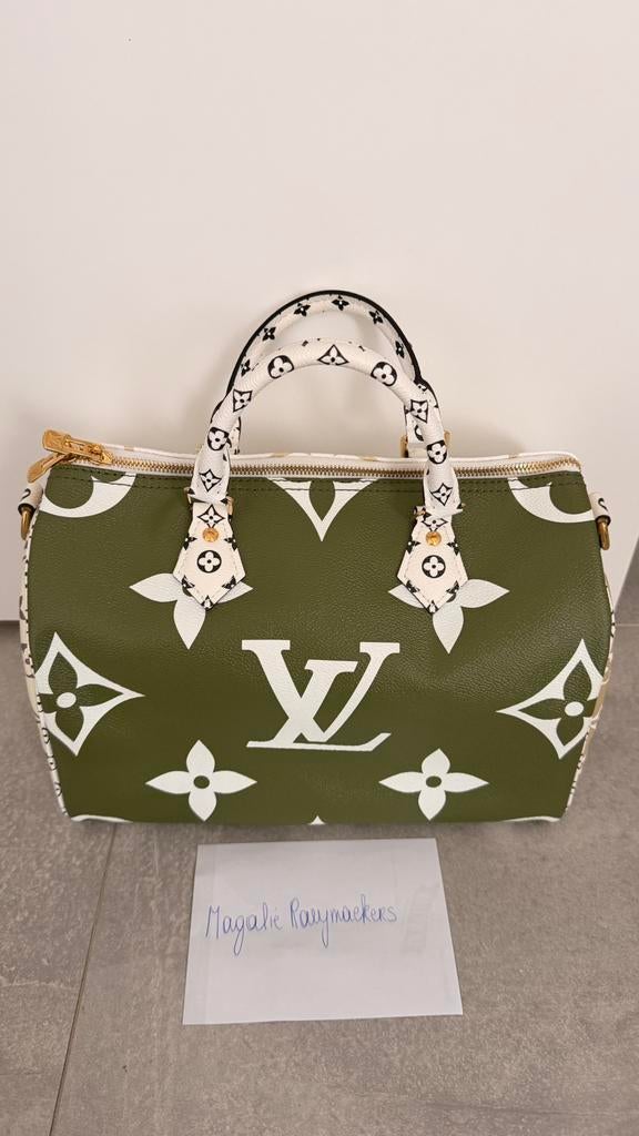 Lv speedy 30 bandoulière Khaki limited edition, Ophalen, Zo goed als nieuw