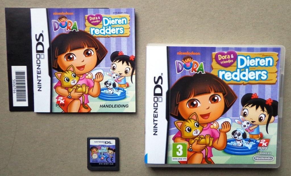 Dora & Vriendjes Dierenredders voor de Nintendo DS Compleet, Ophalen of Verzenden, Zo goed als nieuw