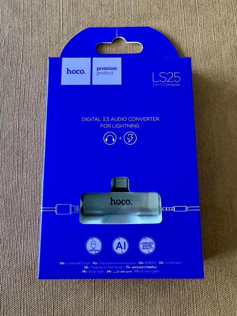 Audio converter lightning - 3,5 mm minijack, Ophalen of Verzenden, Nieuw, Telefoonhanger of Accessoire, Apple iPhone