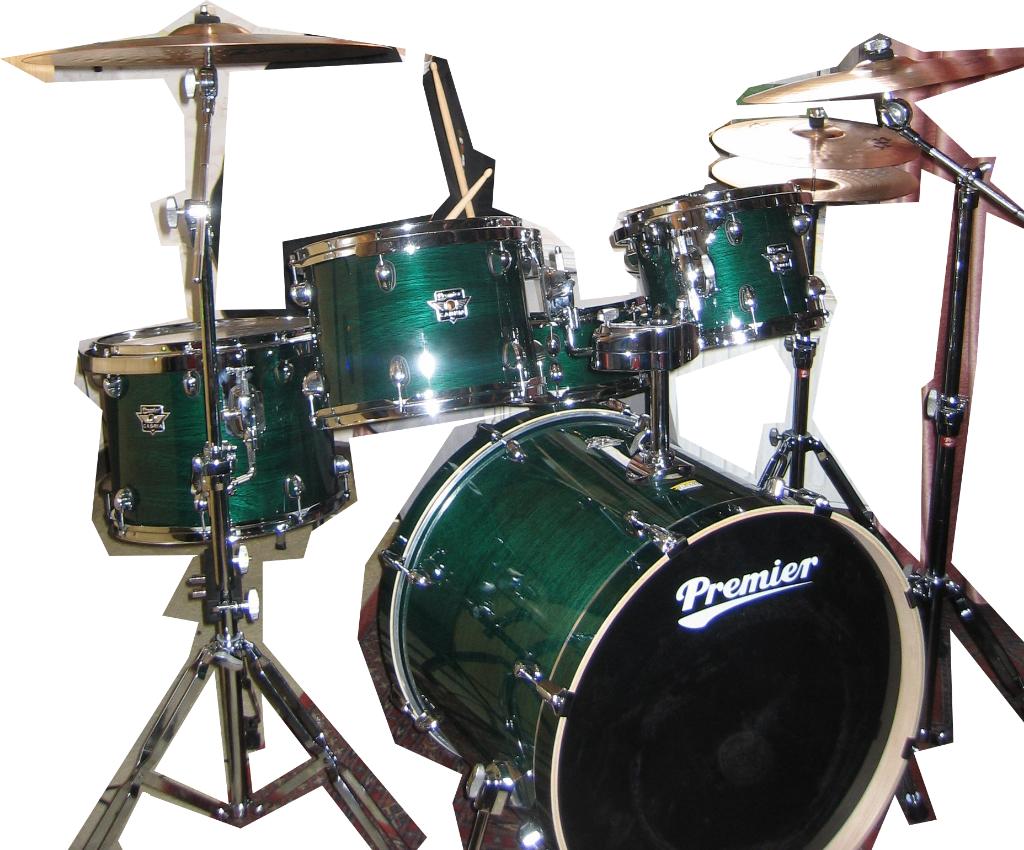 Premier Cabria Drumkit groen + Zildjian ZXT Pro cymbalen kit, Muziek en Instrumenten, Drumstellen en Slagwerk, Ophalen, Zo goed als nieuw