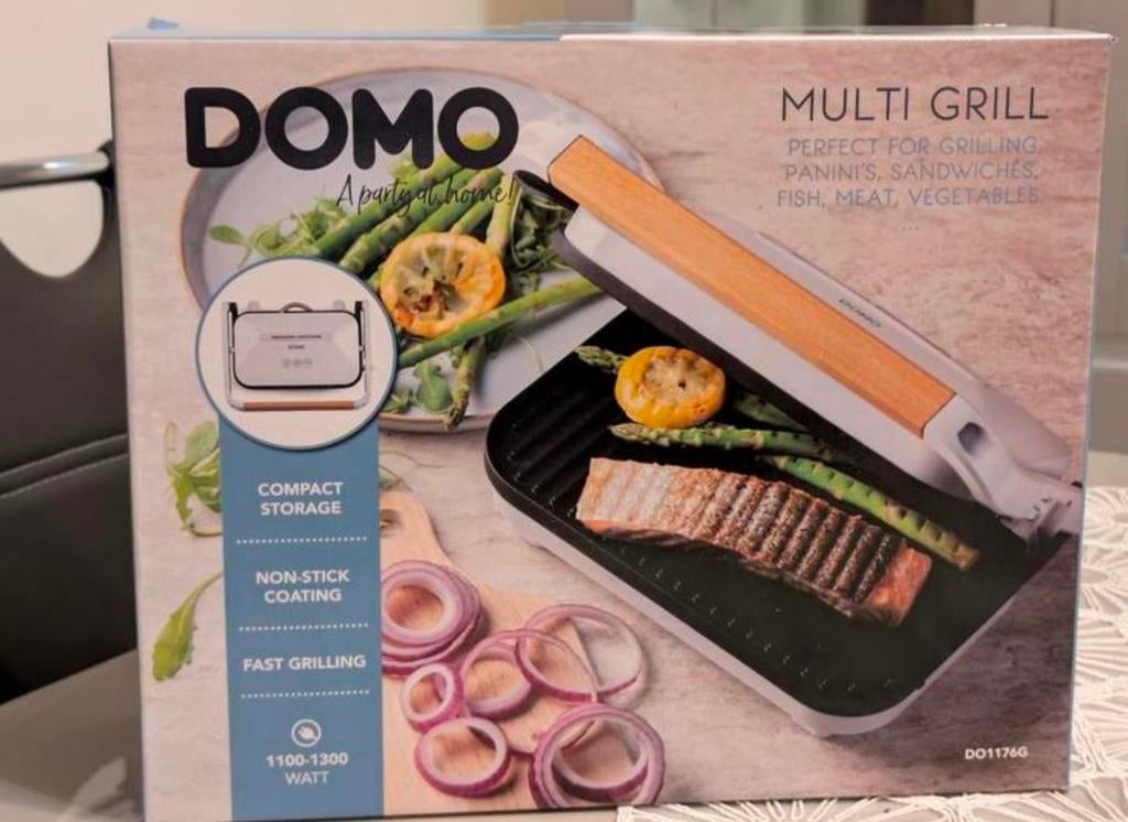 Multi grill DO1176G neuf – jamais ouvert, Electroménager, Grils de contact, Enlèvement, Neuf