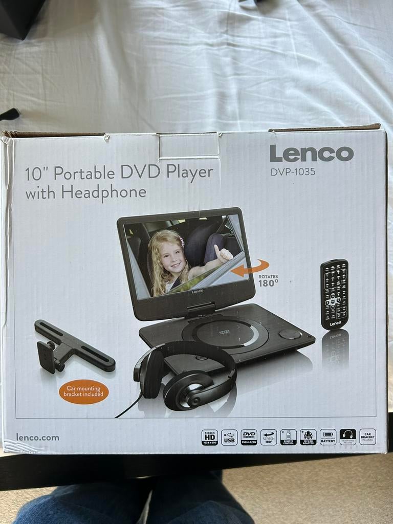 Draagbare dvd-speler Lenco, Enlèvement, Comme neuf, Lecteur DVD