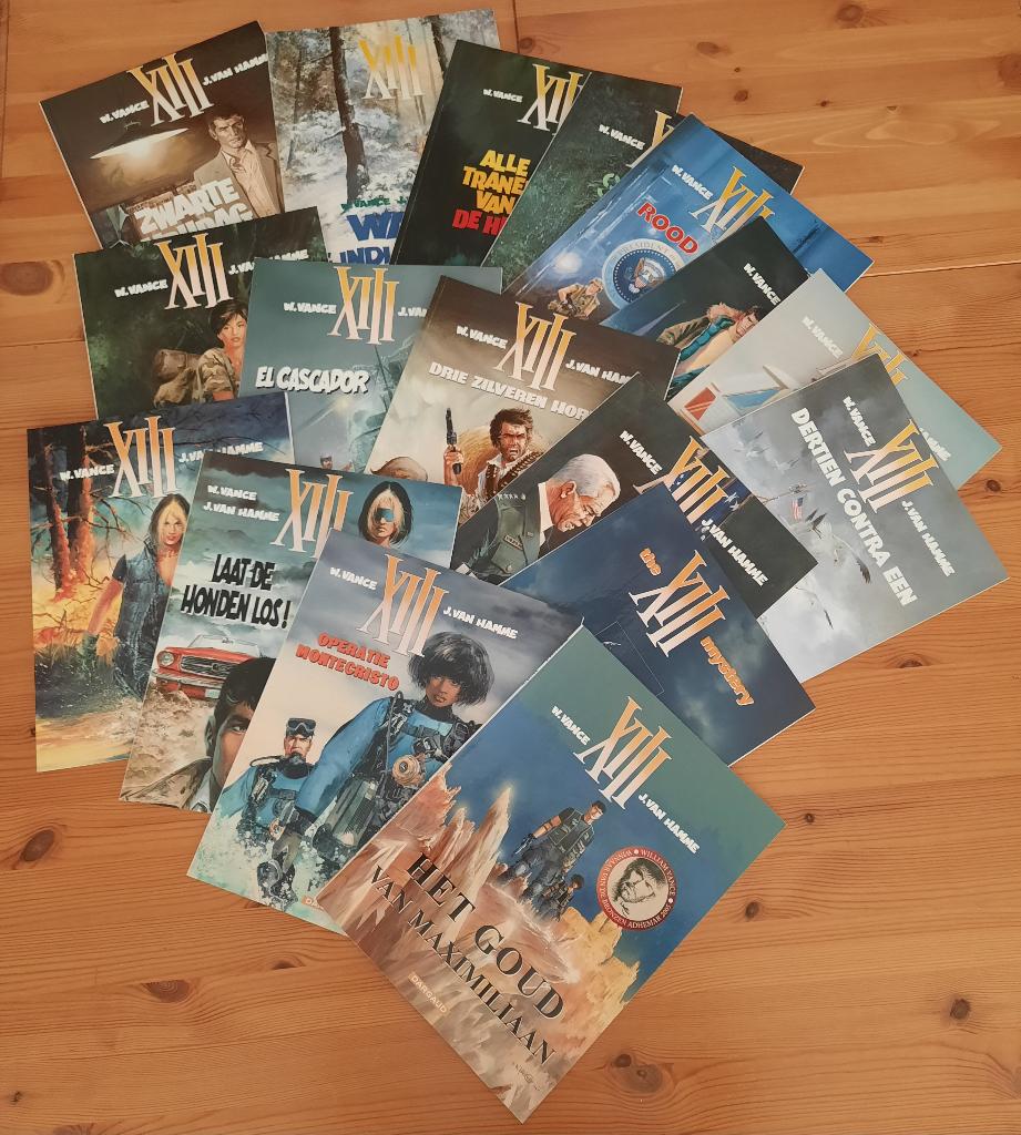 Strips serie XIII nr 1-17 (deels eerste druk), Ophalen of Verzenden, Zo goed als nieuw, Meerdere stripboeken, Vance & Van Hamme