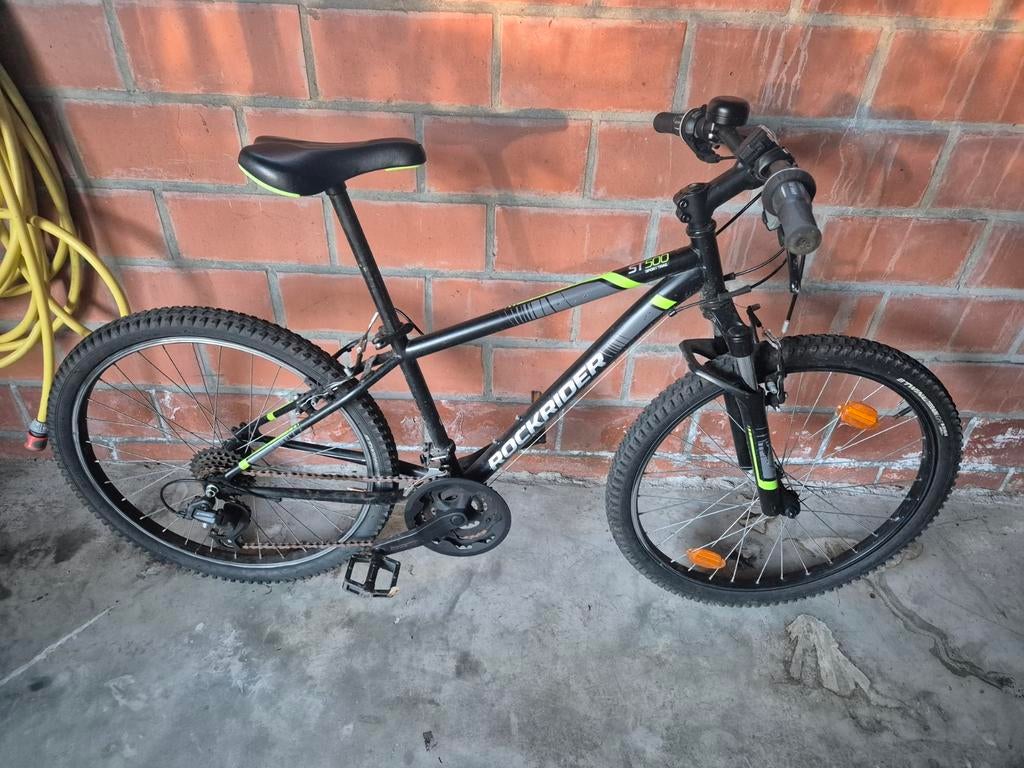 Kinderfiets 24 inch, Fietsen en Brommers, Fietsen | Jongens, Ophalen, Versnellingen, Rockrider (Decathlon), Gebruikt