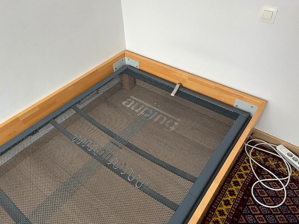 Lit Auping 1m20 (lit double), Queen size, Beige, Comme neuf, Enlèvement