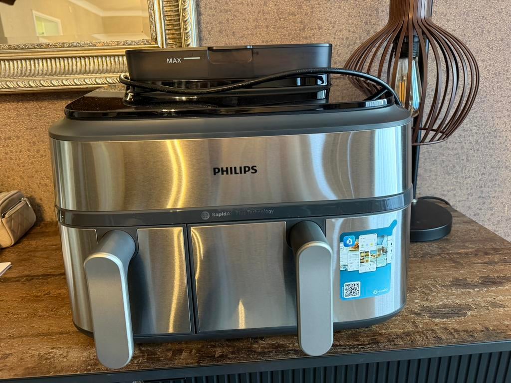 Philips Airfryer 5000 Series Dual Basket, Elektronische apparatuur, Ophalen of Verzenden, Zo goed als nieuw