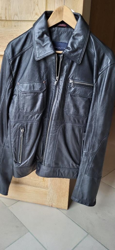 Vest leder Tommy Hilfiger maat M, Kleding | Heren, Maat 48/50 (M), Zwart, Ophalen of Verzenden, Zo goed als nieuw