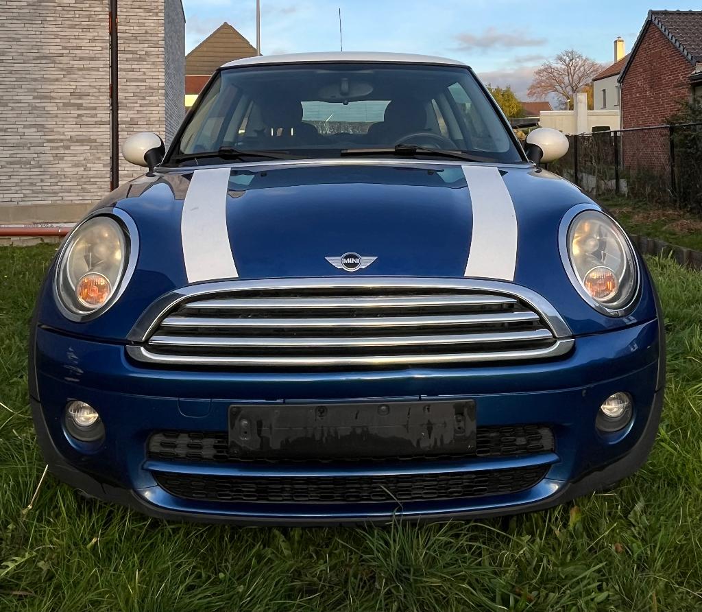 Mini Cooper one D, Auto's, Stof, Zwart, Blauw, Particulier