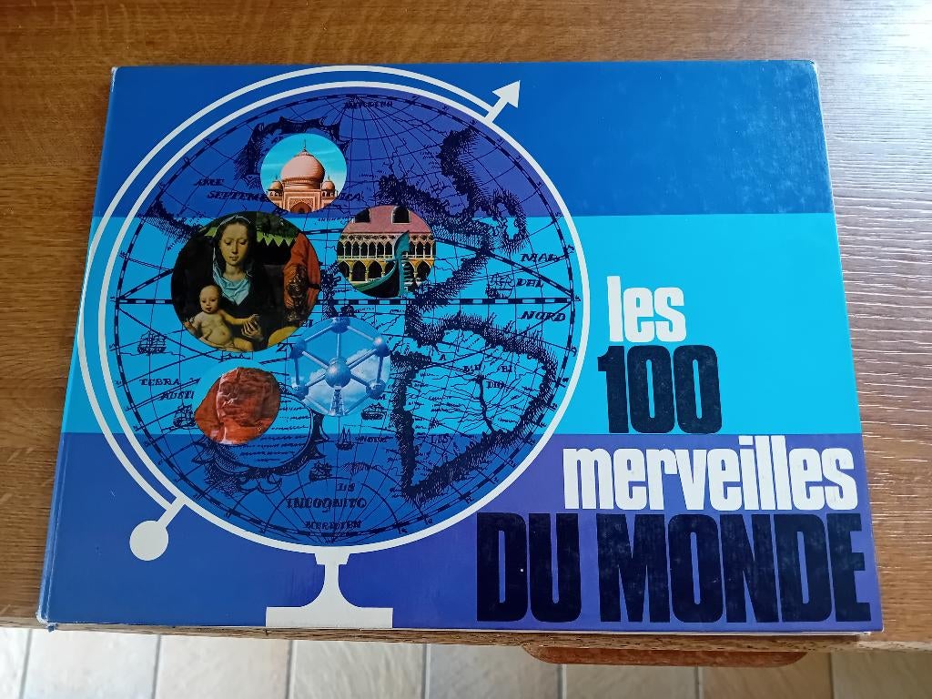 Album Chromos Images Timbres Tintin 100 Merveilles Du Monde, Livres, Enlèvement ou Envoi, Utilisé