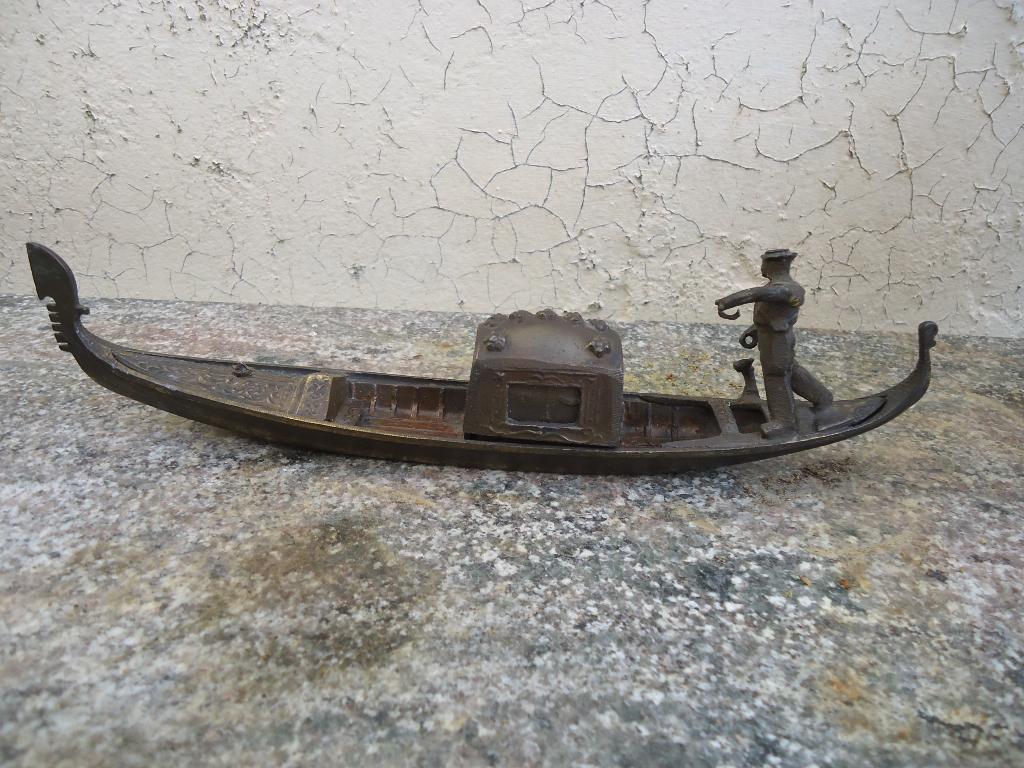 Ancien encrier gondole Venise, Antiquités & Art, Enlèvement ou Envoi